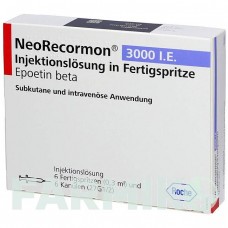 НЕОРЕКОРМОН (NEORECORMON) 3000 МЕ раствор 6 шт - Эритропоэтин ROCHE