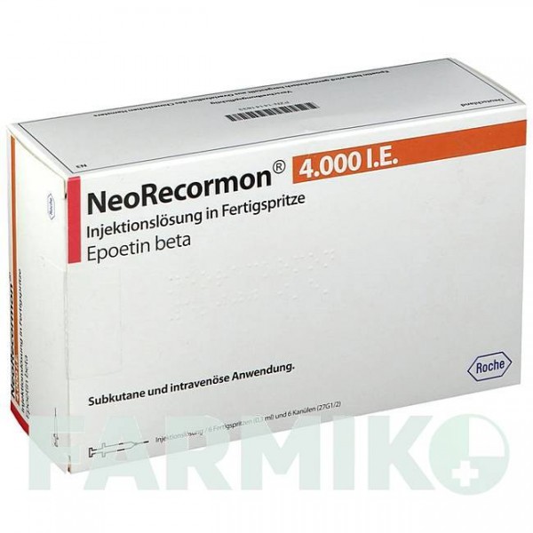 НЕОРЕКОРМОН (NEORECORMON) 4000 МО розчин 6 шт - Еритропоетин ABACUS MEDICINE
