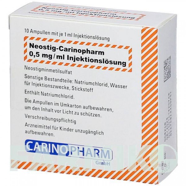 НЕОСТІГ (NEOSTIG) 0,5 мг/мл розчин 10 шт - Неостигмін CARINOPHARM