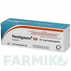 НЕОТИГАЗОН (NEOTIGASON) 25 капсулы 50 шт - Ацитретин EMRA-MED