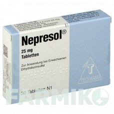 НЕПРЕСОЛ (NEPRESOL) таблетки 30 шт - Дигидралазин TEOFARMA