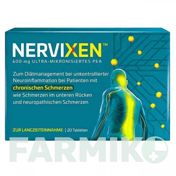 НЕРВИКСЕН (NERVIXEN) таблетки 20 шт - Активные вещества OMEGA PHARMA