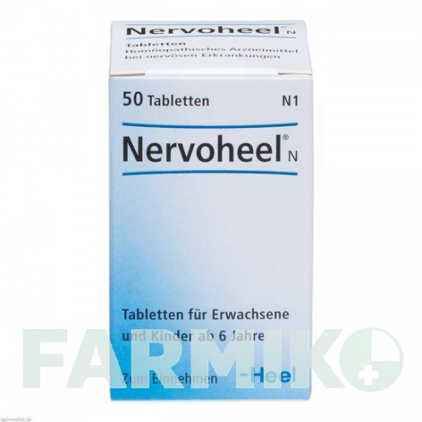 НЕРВОХЕЛЬ (NERVOHEEL) таблетки 50 шт - Гомеопатия BIOLOGISCHE HEILMITTEL HEEL