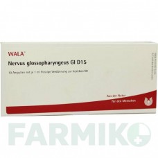 НЕРВУС ГЛОССОФАРИНГЕУС (NERVUS GLOSSOPHARYNGEUS) D 15 ампулы 10x1 мл - Гомеопатия WALA HEILMITTEL