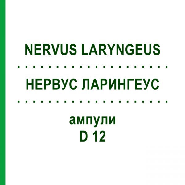 НЕРВУС ЛАРИНГЕУС (NERVUS LARYNGEUS) D 12 ампулы 10x1 мл - Гомеопатия WALA HEILMITTEL
