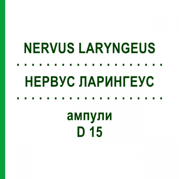 НЕРВУС ЛАРИНГЕУС (NERVUS LARYNGEUS) D 15 ампулы 10x1 мл - Гомеопатия WALA HEILMITTEL