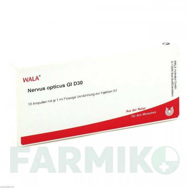 НЕРВУС ОПТИКУС (NERVUS OPTICUS) D 30 ампулы 10x1 мл - Гомеопатия WALA HEILMITTEL