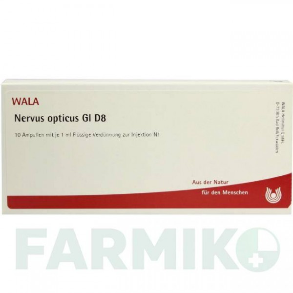 НЕРВУС ОПТИКУС (NERVUS OPTICUS) D 8 ампулы 10x1 мл - Гомеопатия WALA HEILMITTEL
