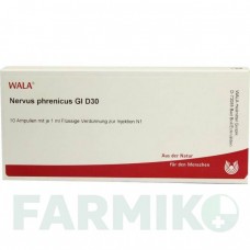 НЕРВУС ФРЕНИКУС (NERVUS PHRENICUS) D 30 ампулы 10x1 мл - Гомеопатия WALA HEILMITTEL