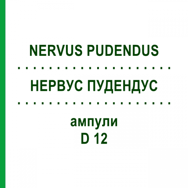 НЕРВУС ПУДЕНДУС (NERVUS PUDENDUS) D 12 ампулы 10x1 мл - Гомеопатия WALA HEILMITTEL