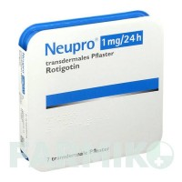 НЬЮПРО (NEUPRO) 1 мг/24 год пластир 7 шт - Ротиготин UCB PHARMA