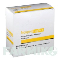 НЬЮПРО (NEUPRO) 2 мг/24 ч пластырь 84 шт - Ротиготин ALLOMEDIC