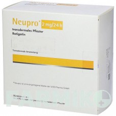 НЬЮПРО (NEUPRO) 2 мг/24 ч пластырь 84 шт - Ротиготин KOHLPHARMA