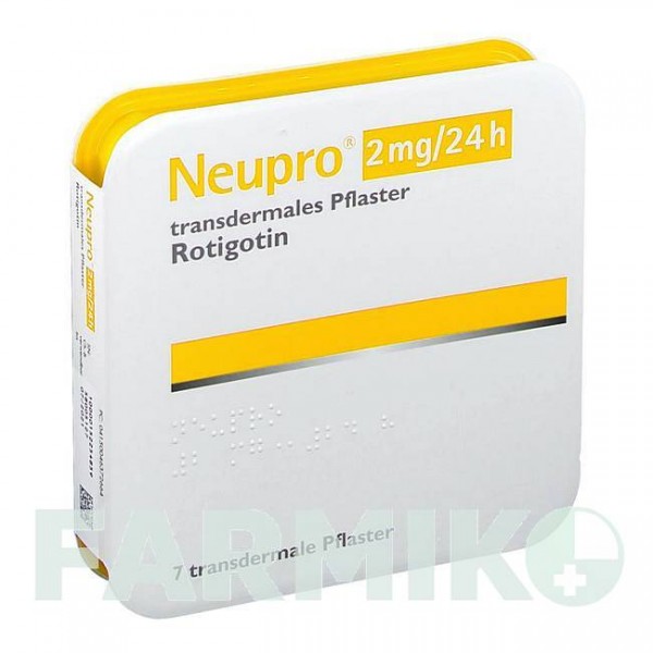НЬЮПРО (NEUPRO) 2 мг/24 ч пластырь 7 шт - Ротиготин UCB PHARMA