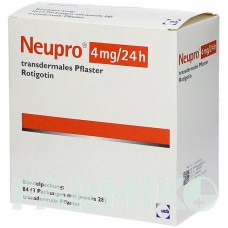 НЬЮПРО (NEUPRO) 4 мг/24 ч пластырь 84 шт - Ротиготин DOCPHARM