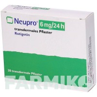 НЬЮПРО (NEUPRO) 6 мг/24 год пластир 28 шт - Ротиготин ABACUS MEDICINE