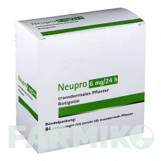 НЬЮПРО (NEUPRO) 6 мг/24 ч пластырь 84 шт - Ротиготин ALLOMEDIC