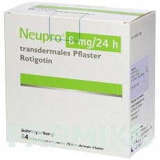 НЬЮПРО (NEUPRO) 6 мг/24 ч пластырь 84 шт - Ротиготин FD PHARMA