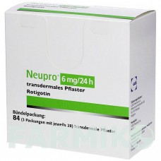 НЬЮПРО (NEUPRO) 6 мг/24 ч пластырь 84 шт - Ротиготин HAEMATO PHARM