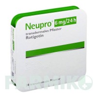 НЬЮПРО (NEUPRO) 6 мг/24 год пластир 28 шт - Ротиготин UCB PHARMA