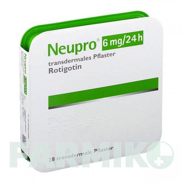 НЬЮПРО (NEUPRO) 6 мг/24 ч пластырь 28 шт - Ротиготин UCB PHARMA