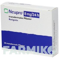 НЬЮПРО (NEUPRO) 8 мг/24 ч пластырь 28 шт - Ротиготин ABACUS MEDICINE