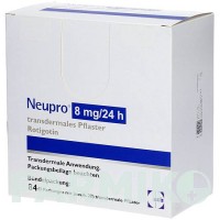 НЬЮПРО (NEUPRO) 8 мг/24 год пластир 84 шт - Ротиготин AXICORP PHARMA