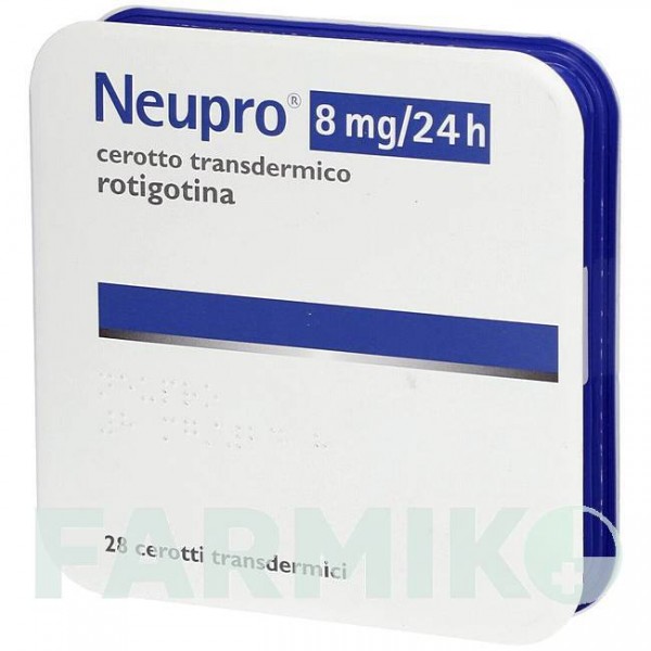 НЬЮПРО (NEUPRO) 8 мг/24 ч пластырь 28 шт - Ротиготин DOCPHARM