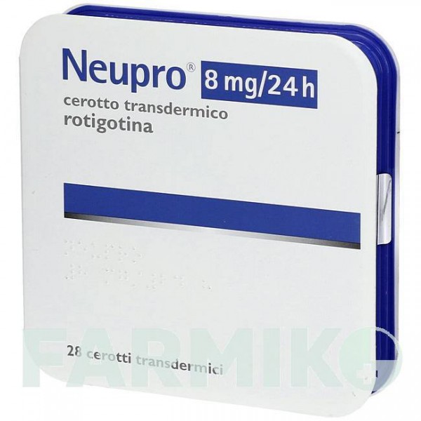 НЬЮПРО (NEUPRO) 8 мг/24 ч пластырь 28 шт - Ротиготин DOCPHARM