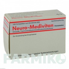 НЕЙРО МЕДИВИТАН (NEURO MEDIVITAN) таблетки 100 шт - Витамин B1 (Тиамин), Витамин B6 (Пиридоксин) MEDICE PUTTER