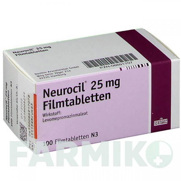 НЕУРОСИЛ (NEUROCIL) 25 мг таблетки 100 шт - Левомепромазин DESITIN