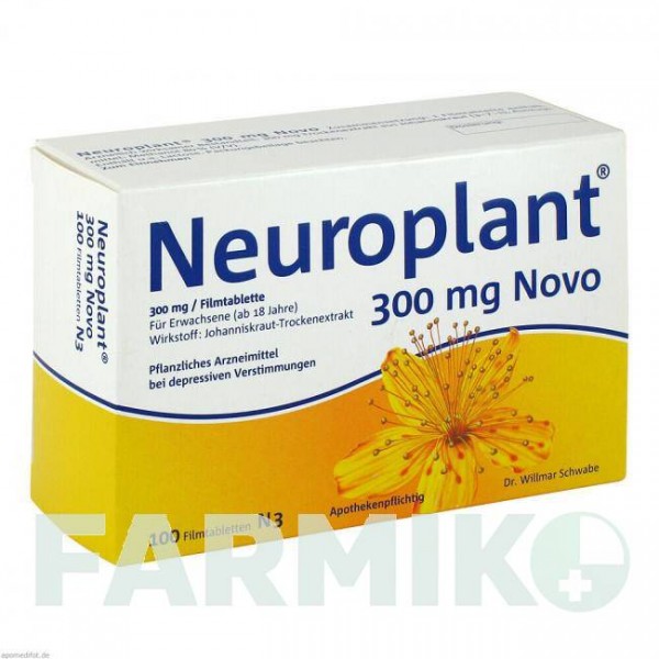 НЕЙРОПЛАНТ (NEUROPLANT) 300 мг таблетки 100 шт - Зверобой DR.WILLMAR SCHWABE