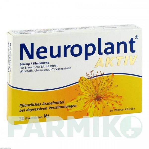 НЕЙРОПЛАНТ (NEUROPLANT) таблетки 30 шт - Зверобой DR.WILLMAR SCHWABE