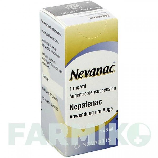 НЕВАНАК (NEVANAC) 1 мг/мл краплі 5 мл - Непафенак NOVARTIS