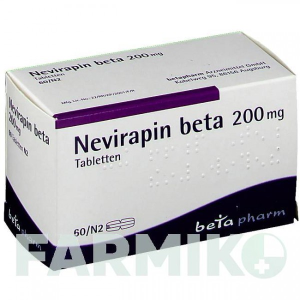 НЕВІРАПІН (NEVIRAPIN) 200 мг таблетки 120 шт - Невірапін BETAPHARM