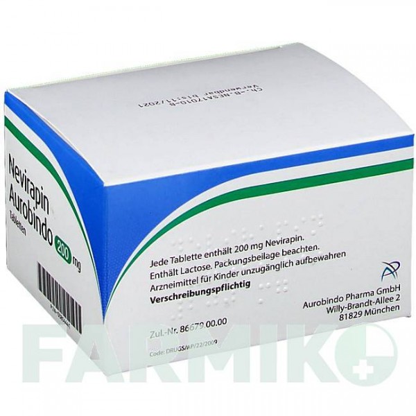 НЕВІРАПІН (NEVIRAPIN) 200 мг таблетки 120 шт - Невірапін PUREN PHARMA