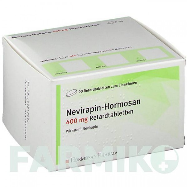 НЕВИРАПИН (NEVIRAPIN) 400 мг таблетки 90 шт - Невирапин HORMOSAN PHARMA
