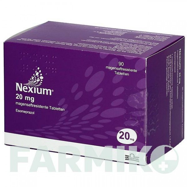 НЕКСИУМ (NEXIUM) 20 мг таблетки 90 шт - Эзомепразол ABACUS MEDICINE