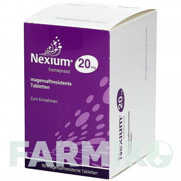 НЕКСИУМ (NEXIUM) 20 мг таблетки 30 шт - Эзомепразол AXICORP PHARMA