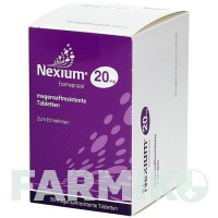 НЕКСІУМ (NEXIUM) 20 мг таблетки 90 шт - Езомепразол AXICORP PHARMA
