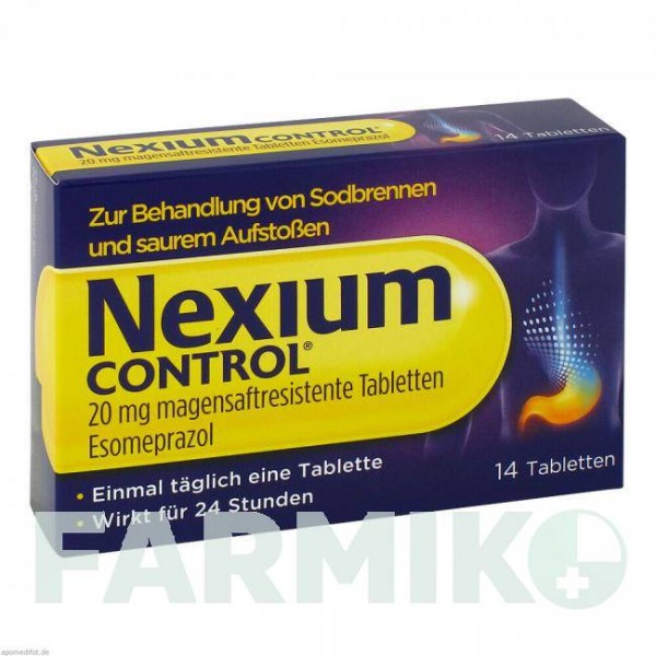 НЕКСИУМ (NEXIUM) 20 мг таблетки 14 шт - Эзомепразол GLAXOSMITHKLINE