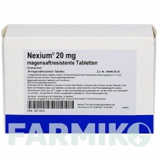 НЕКСИУМ (NEXIUM) 20 мг таблетки 30 шт - Эзомепразол PHARMA GERKE