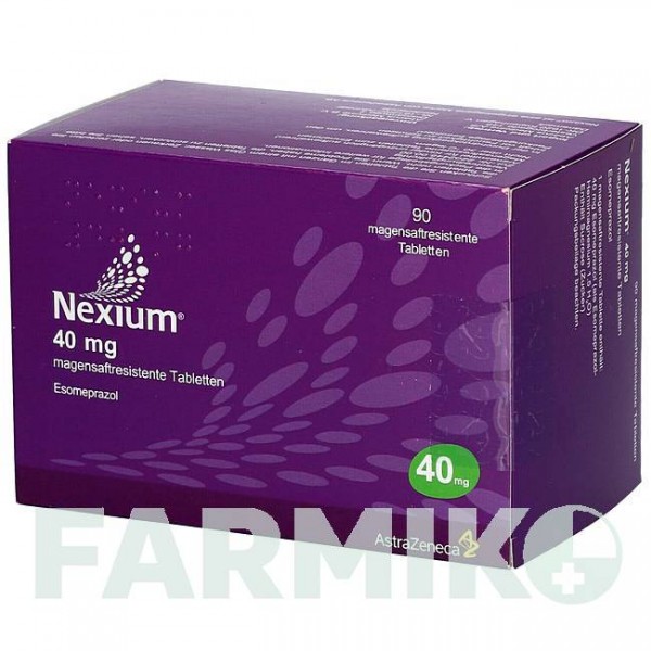 НЕКСИУМ (NEXIUM) 40 мг таблетки 90 шт - Эзомепразол ABACUS MEDICINE