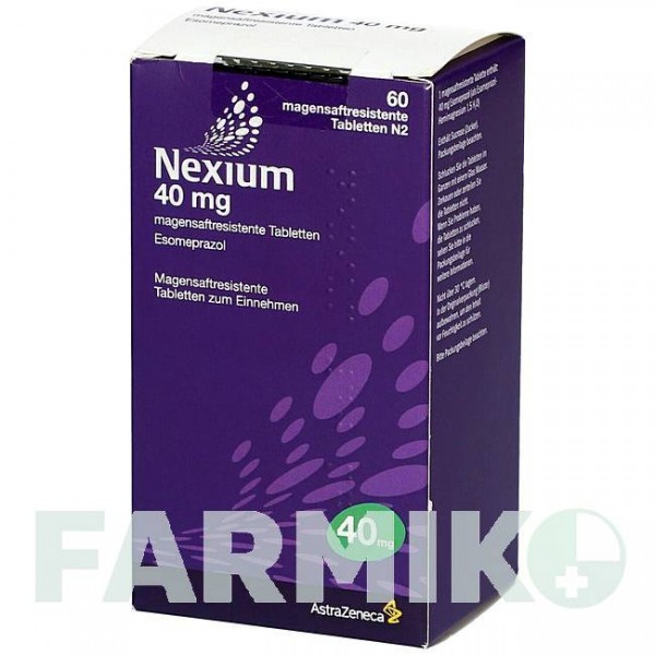 НЕКСИУМ (NEXIUM) 40 мг таблетки 60 шт - Эзомепразол ALLOMEDIC