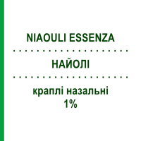 НАЙОЛИ (NIAOULI ESSENZA) 1% капли для носа 20 г - Активные вещества SELLA