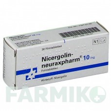 НИЦЕРГОЛИН (NICERGOLIN) 10 мг таблетки 30 шт - Ницерголин NEURAXPHARM