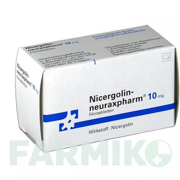 НИЦЕРГОЛИН (NICERGOLIN) 10 мг таблетки 60 шт - Ницерголин NEURAXPHARM