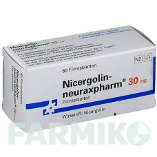НИЦЕРГОЛИН (NICERGOLIN) 30 мг таблетки 60 шт - Ницерголин NEURAXPHARM
