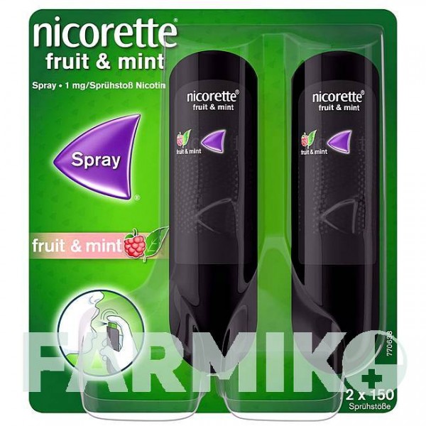 НІКОРЕТТЕ (NICORETTE) 1 мг спрей 2 шт - Нікотин JOHNSON & JOHNSON