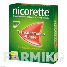 НІКОРЕТТЕ (NICORETTE) 15 мг пластир 14 шт - Нікотин JOHNSON & JOHNSON